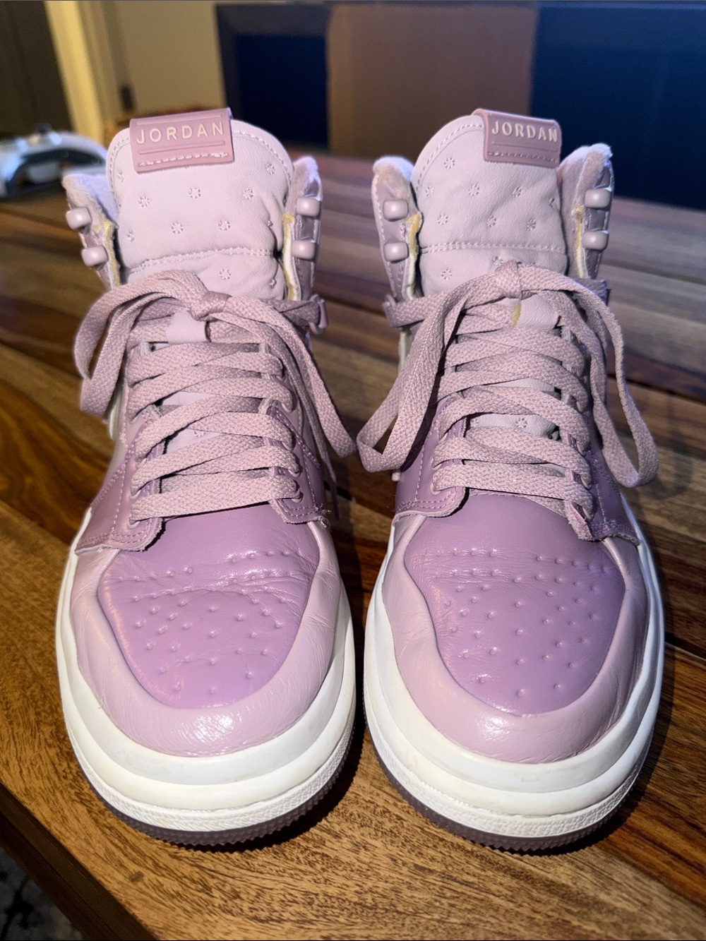 Jordan Women’s High-Top Sneakers in Light Purple